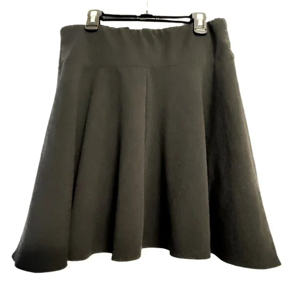 🔥 FLASH SALE Midnight Hour Black Lace-Up Skater Skirt A-Line Mini Skirt Size L - Picture 3 of 4